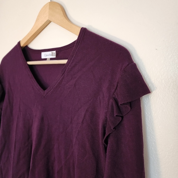 Calvin Klein Purple Sweater Size Small - Picture 2 of 6